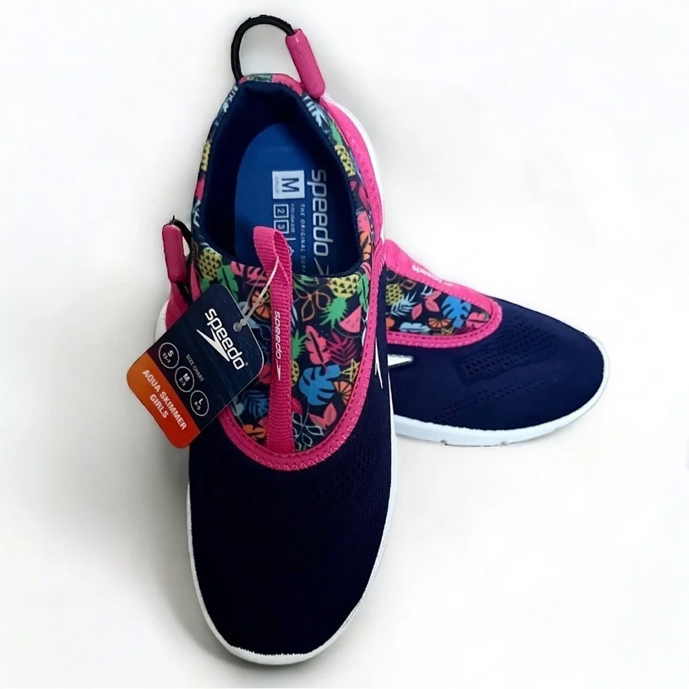 Speedo Junior Girls' Aquaskimmer Water Shoes size medium (2-3) new with tags